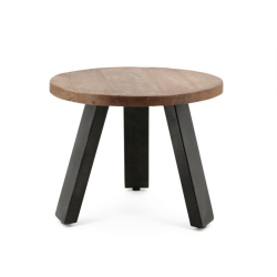 Table d'appoint 40x50cm en bois et métal