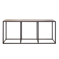 Console 80x180cm en marbre et fer