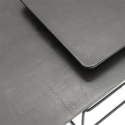 Table basse cigogne en aluminium et fer