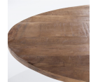 Table à manger ovale en bois 77x240cm pieds en étoile