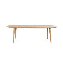 Table à manger ovale 78x220cm en bois