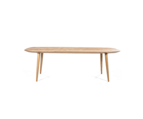 Table à manger ovale 78x260cm en bois