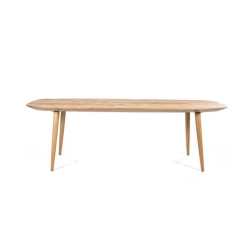 Table à manger ovale 78x300cm en bois