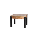 Table d'appoint carré 45x60cm en bois et métal
