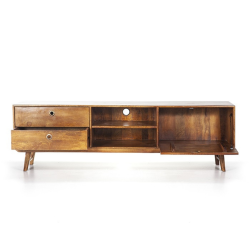 Meuble TV 55x180cm 3 tiroirs en bois