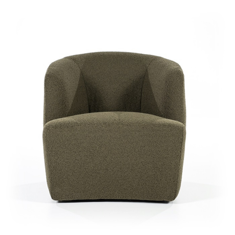 Fauteuil lounge avec accoudoir en tissu