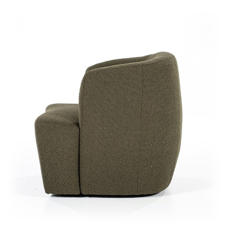 Fauteuil lounge avec accoudoir en tissu