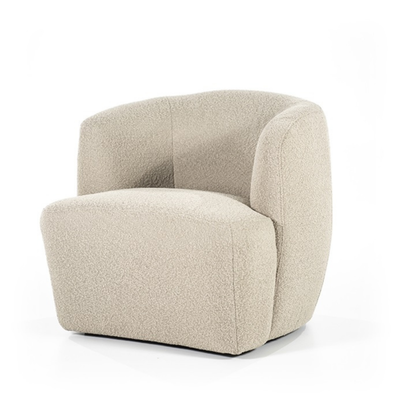 Fauteuil lounge avec accoudoir en tissu