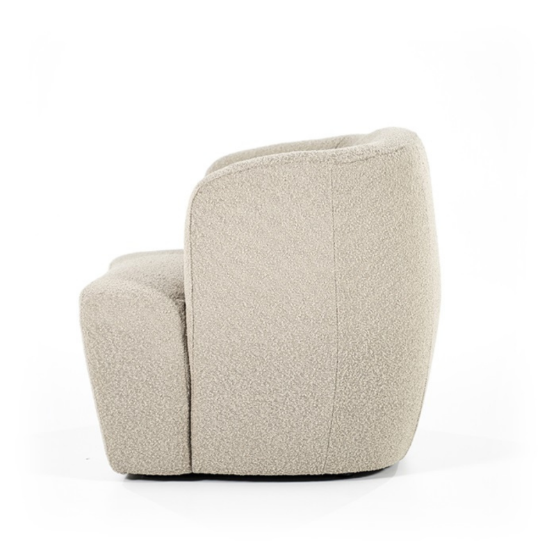 Fauteuil lounge avec accoudoir en tissu