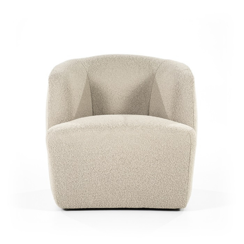 Fauteuil lounge avec accoudoir en tissu