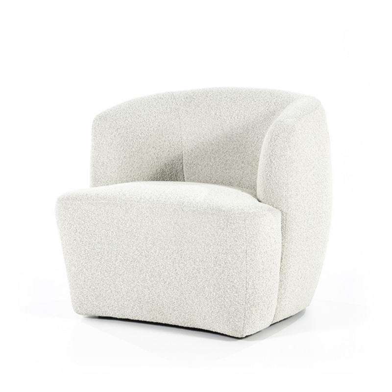 Fauteuil lounge avec accoudoir en tissu