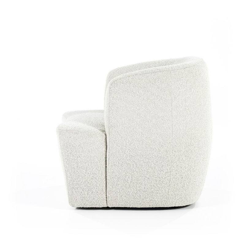 Fauteuil lounge avec accoudoir en tissu