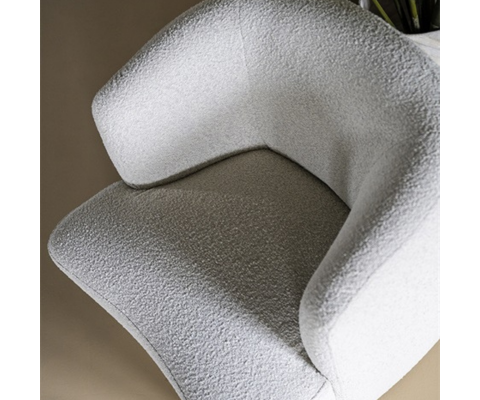 Fauteuil lounge avec accoudoir en tissu