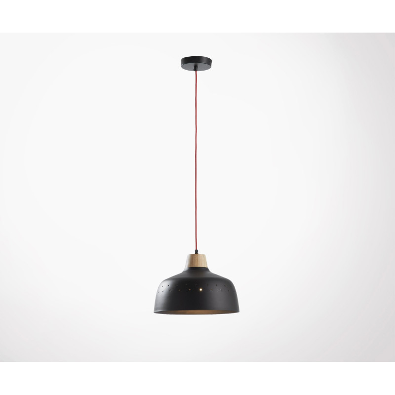 Lampe suspendue métal noir style moderne GLOV