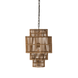 Suspension moderne en bambou naturel LOUCO