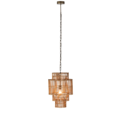 Lampe suspendue en bambou naturel LOUCO