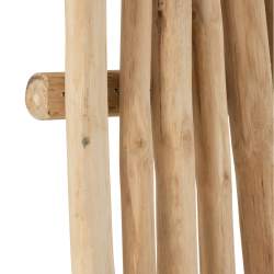 Paravent 180cm en teck naturel LEON