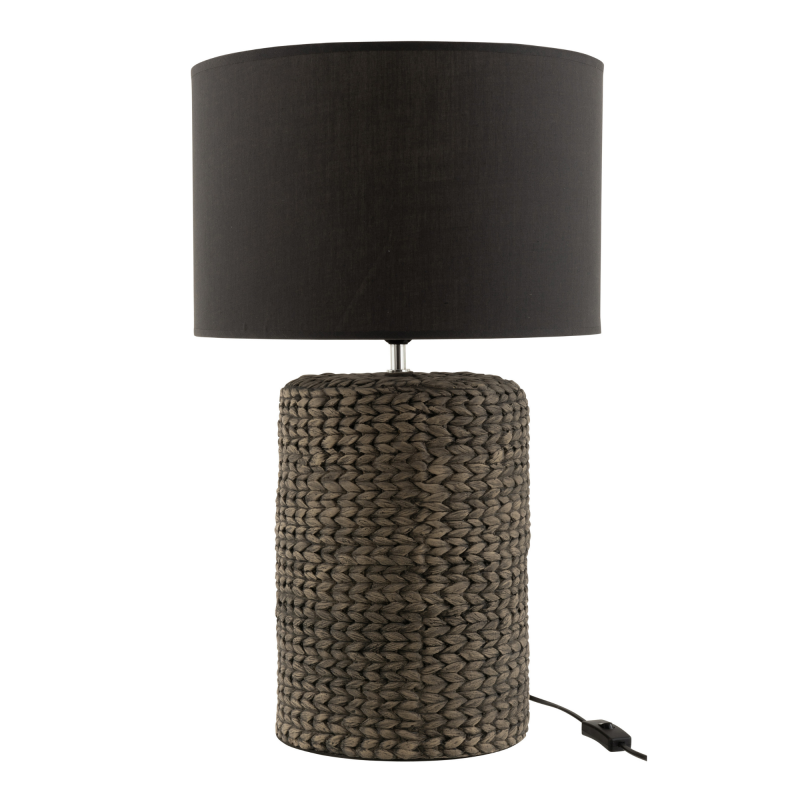 Lampe design avec pied tressé TRESSIA