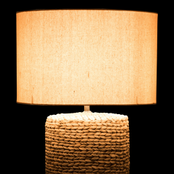 Lampe design avec pied tressé TRESSIA
