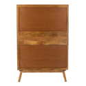 Buffet haut 4 portes en bois de manguier marron LORA