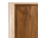 Buffet haut 4 portes en bois de manguier marron LORA