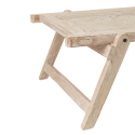 Table basse en bois recyclé blanc délavé LILI