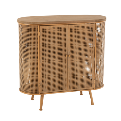 Buffet bas arrondi style moderne effet cannage ROX