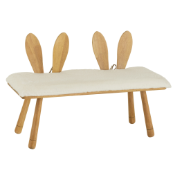 Banc enfant rembourré avec oreilles de lapin RABBIT