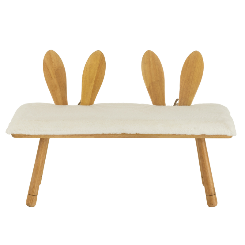 Banc enfant rembourré avec oreilles de lapin RABBIT