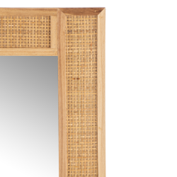 Miroir rectangulaire 120cm en rotin JIA
