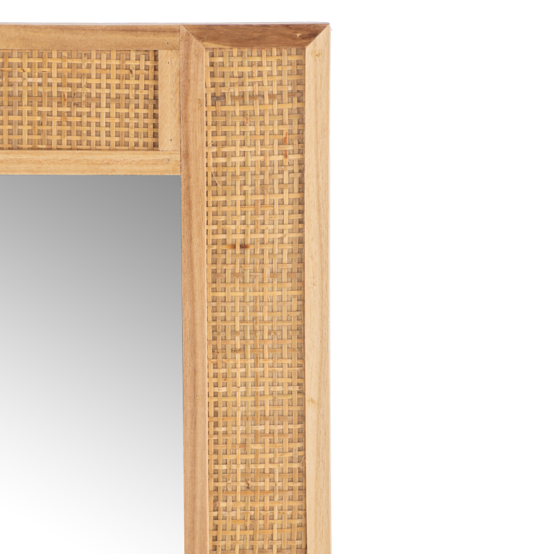 Miroir rectangulaire 120cm en rotin JIA