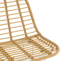 Chaise de bar 110cm en rotin et métal blanc LEONIE