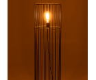 Lampe cylindrique en cage métal noir CLIA