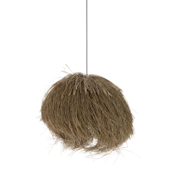 Suspension boule 70cm en herbes séchées TOUFU