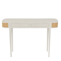 Console en rotin et bois blanc DAISY