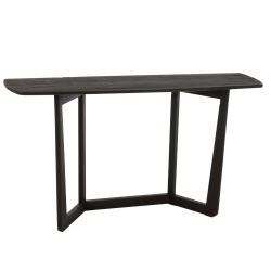 Console moderne 140cm en bois noir MATY