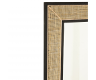 Miroir 180x110cm en bois et rotin noir LOUPI