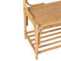 Banc porte manteau en rotin naturel BOOBA