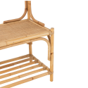 Banc porte manteau en rotin naturel BOOBA