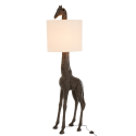 Lampadaire girafe en résine marron NAIROBI