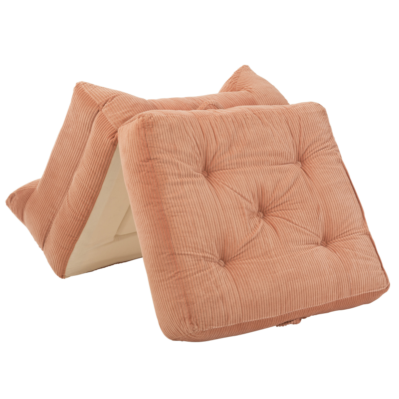Fauteuil convertible en velours côtélé LENNY