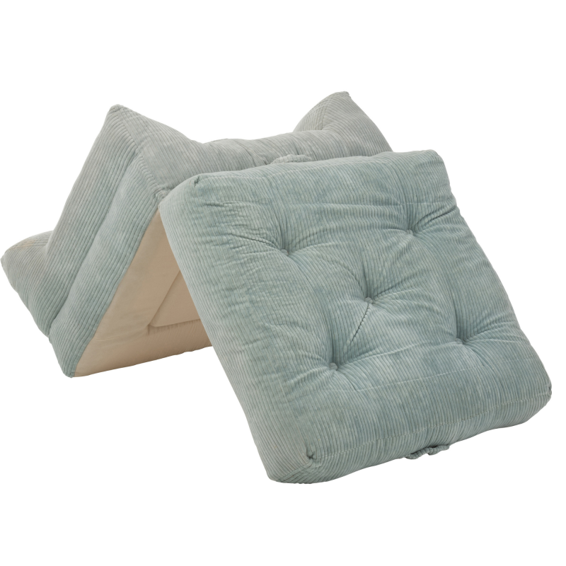Fauteuil convertible en velours côtélé LENNY