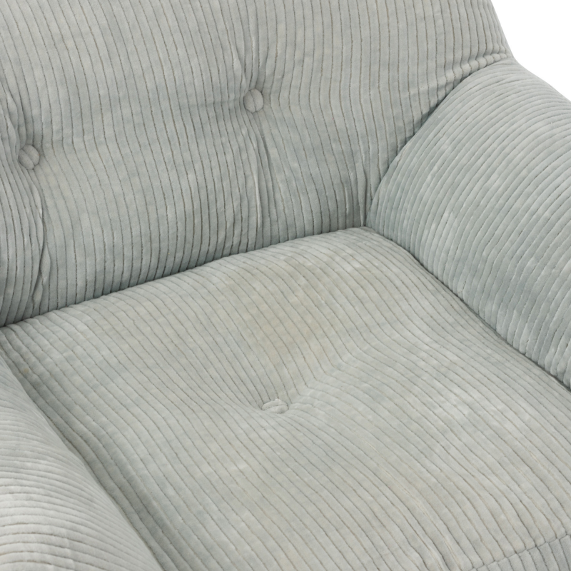 Fauteuil convertible en velours côtélé LENNY