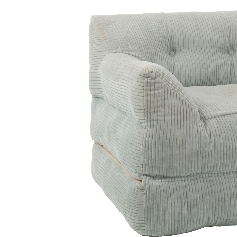 Fauteuil convertible en velours côtélé LENNY