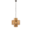 Suspension longue en métal doré 30cm CLEANA
