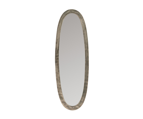 Miroir ovale en aluminium 99x33cm CHRIS