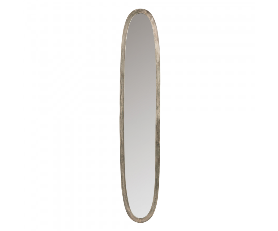 Miroir ovale en aluminium 179x33cm CHRIS