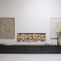 Tableau oeuvre d'art rectangulaire moderne 100x70cm en bois SEVILLE