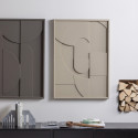 Tableau oeuvre d'art rectangulaire moderne 100x70cm en bois SEVILLE