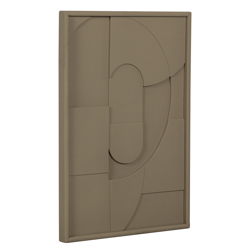Tableau oeuvre d'art rectangulaire moderne 100x70cm en bois SEVILLE